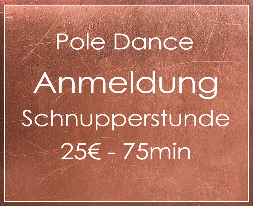 Anmeldung Schnupperkurs Pole Dance PDA Neuburg